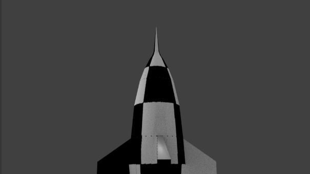 Wehrner von Braun V2 Rocket Low-poly 3D model_4