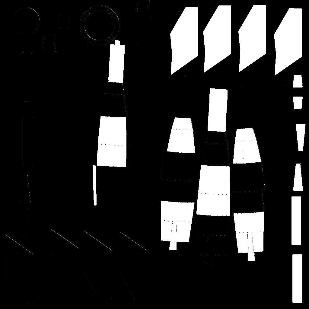 Wehrner von Braun V2 Rocket Low-poly 3D model_10