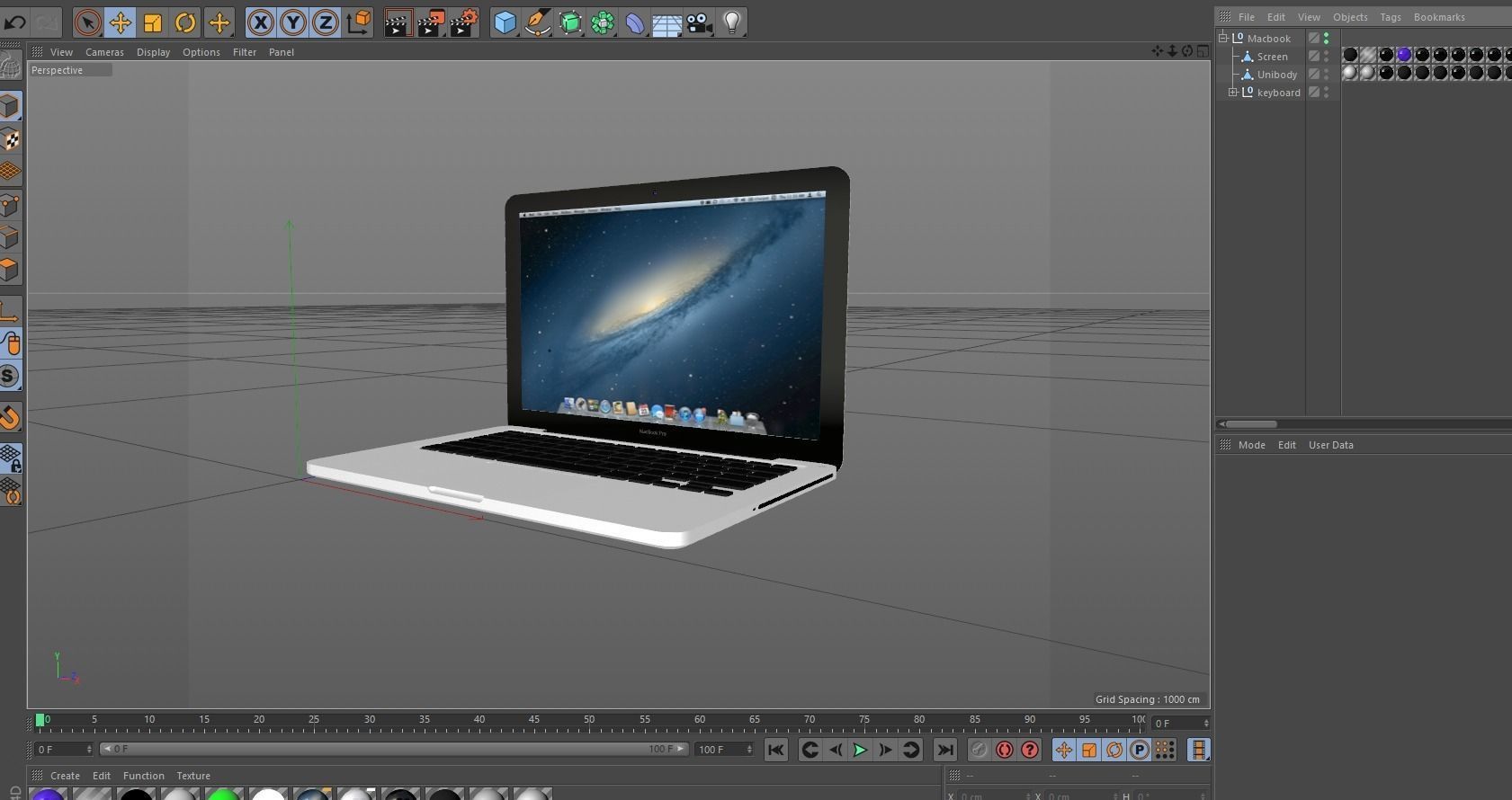 Macbook 13 3D model_3