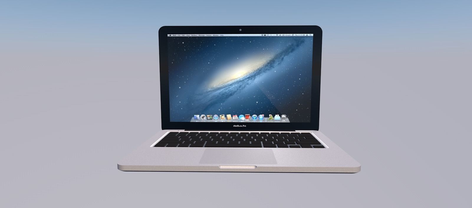 Macbook 13 3D model_1