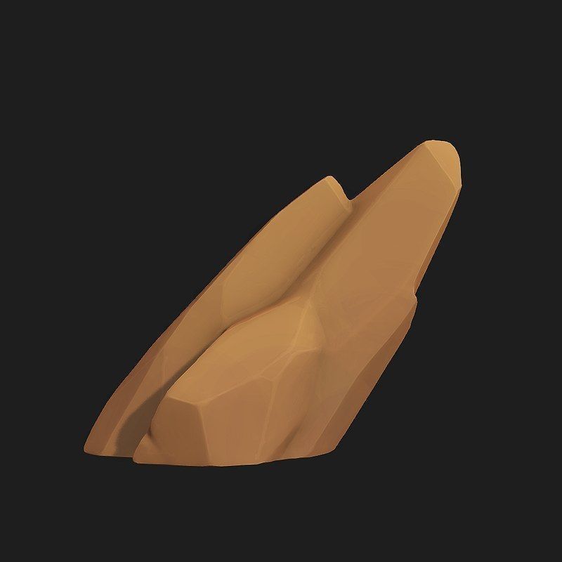 Cartoon Rock Low-poly 3D model_7