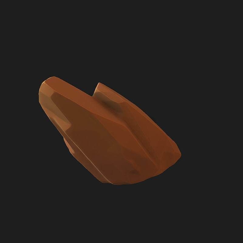 Cartoon Rock Low-poly 3D model_3