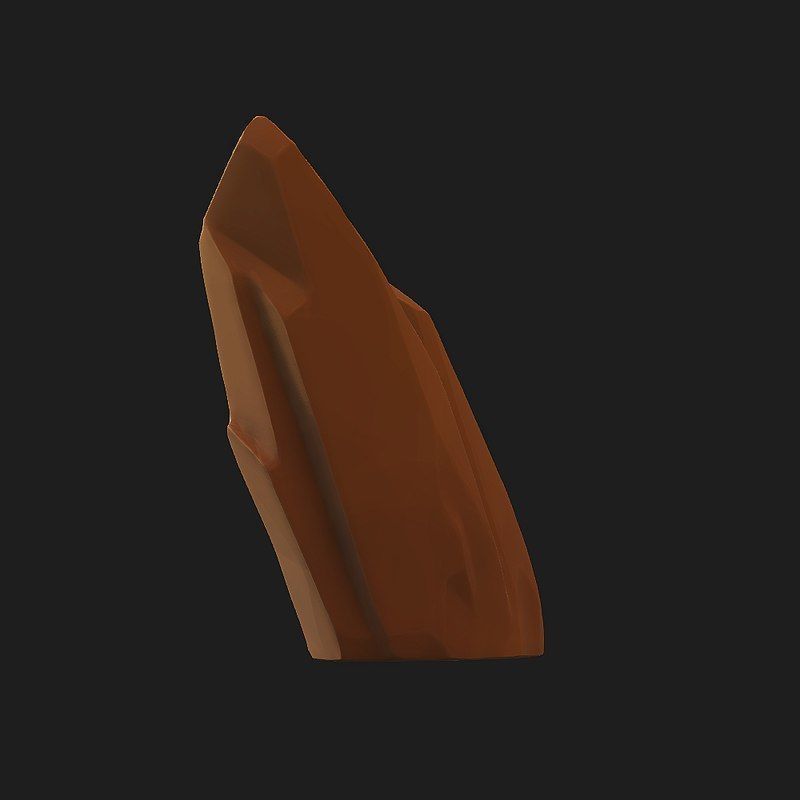 Cartoon Rock Low-poly 3D model_5