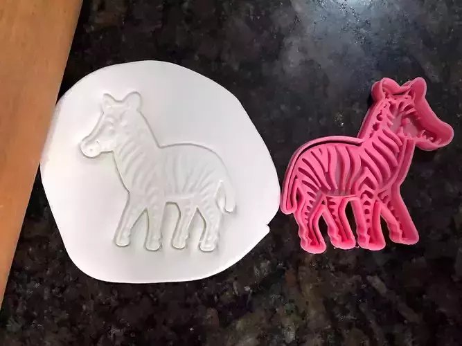 Zebra cookie cutter