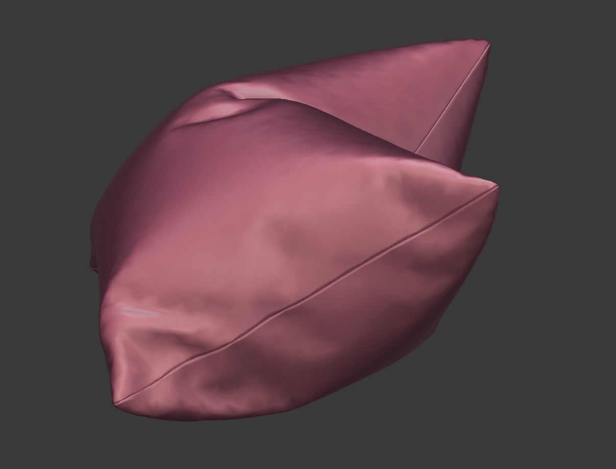 Solid Pillow 14 Low-poly 3D model_5