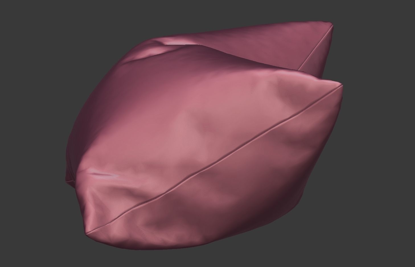 Solid Pillow 14 Low-poly 3D model_7