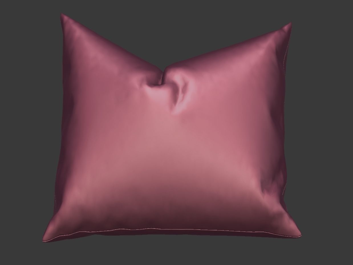 Solid Pillow 14 Low-poly 3D model_4