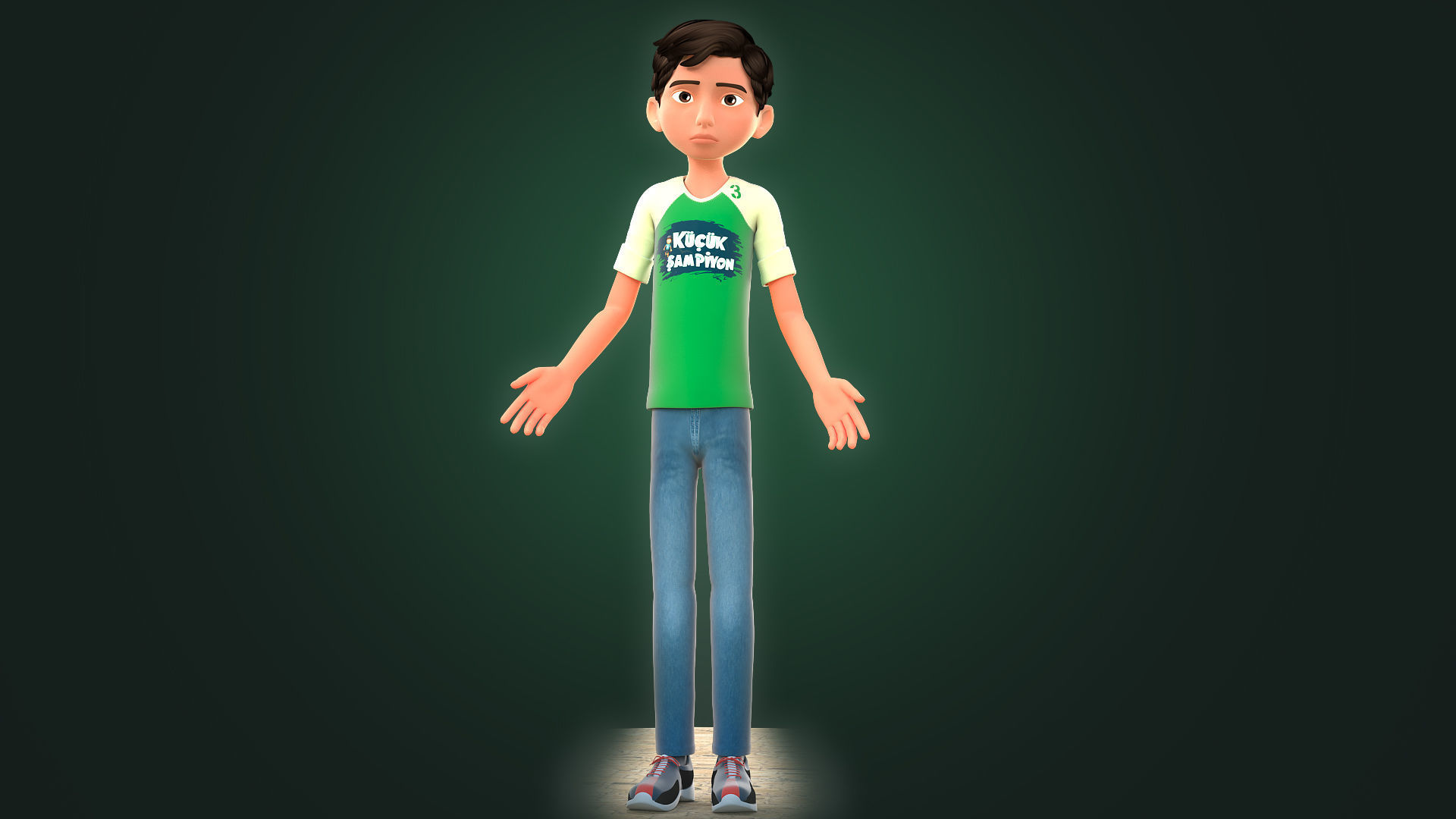 CARTOON BOY 3 - EXTRA FIGURANT 3D model_22