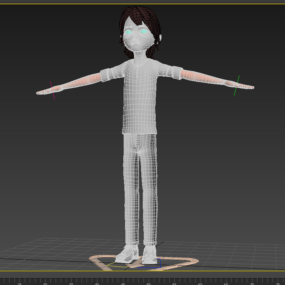 CARTOON BOY 3 - EXTRA FIGURANT 3D model_25