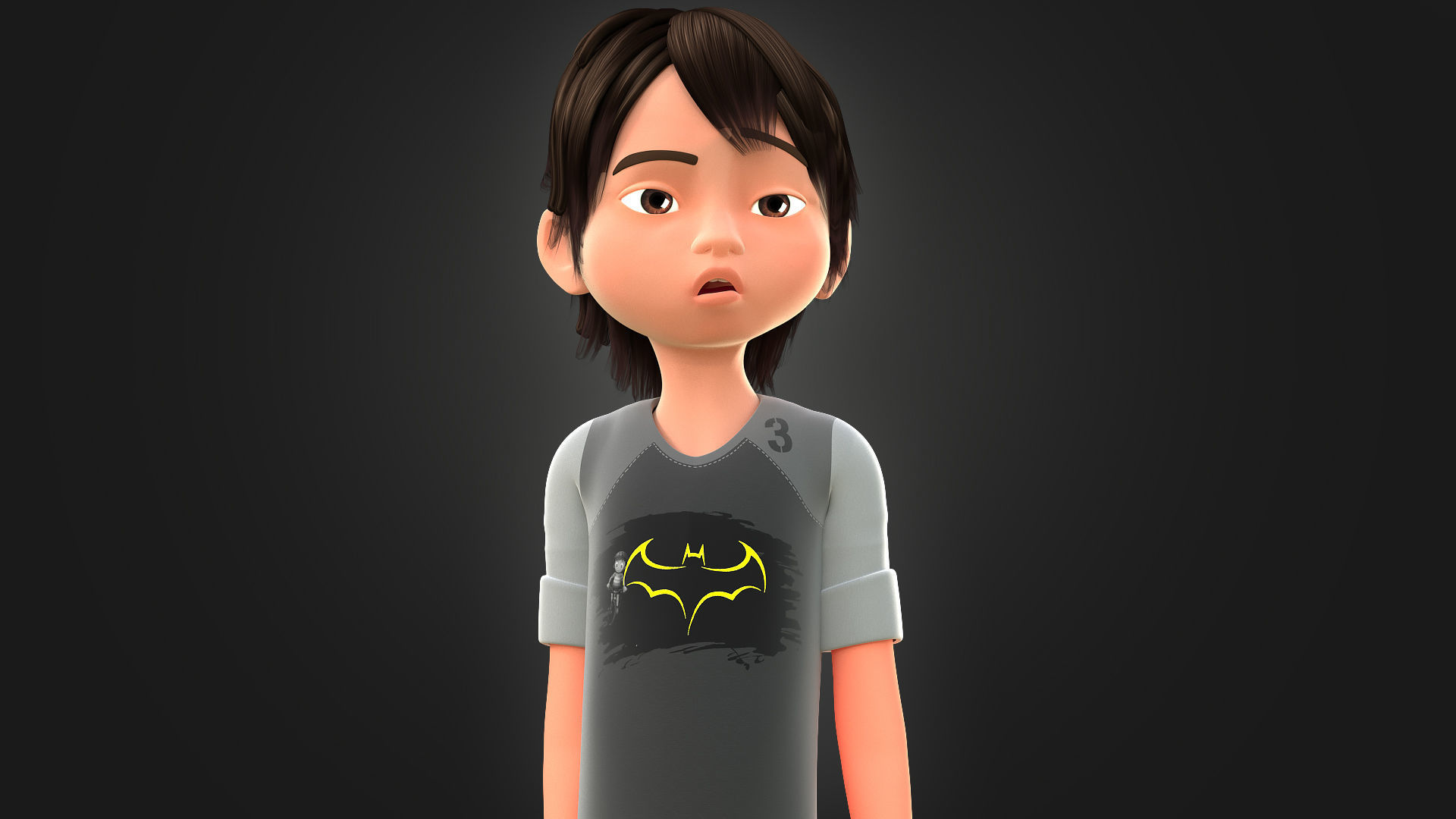 CARTOON BOY 3 - EXTRA FIGURANT 3D model_18
