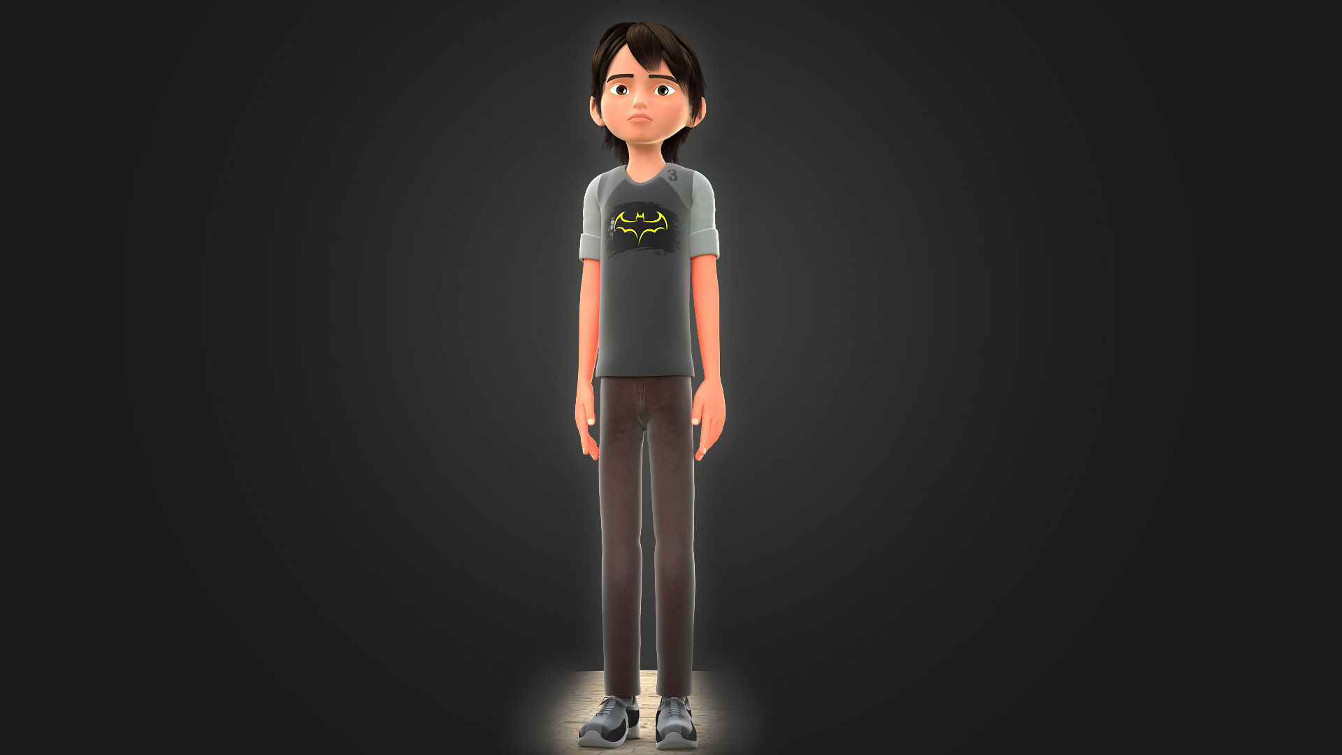 CARTOON BOY 3 - EXTRA FIGURANT 3D model_21