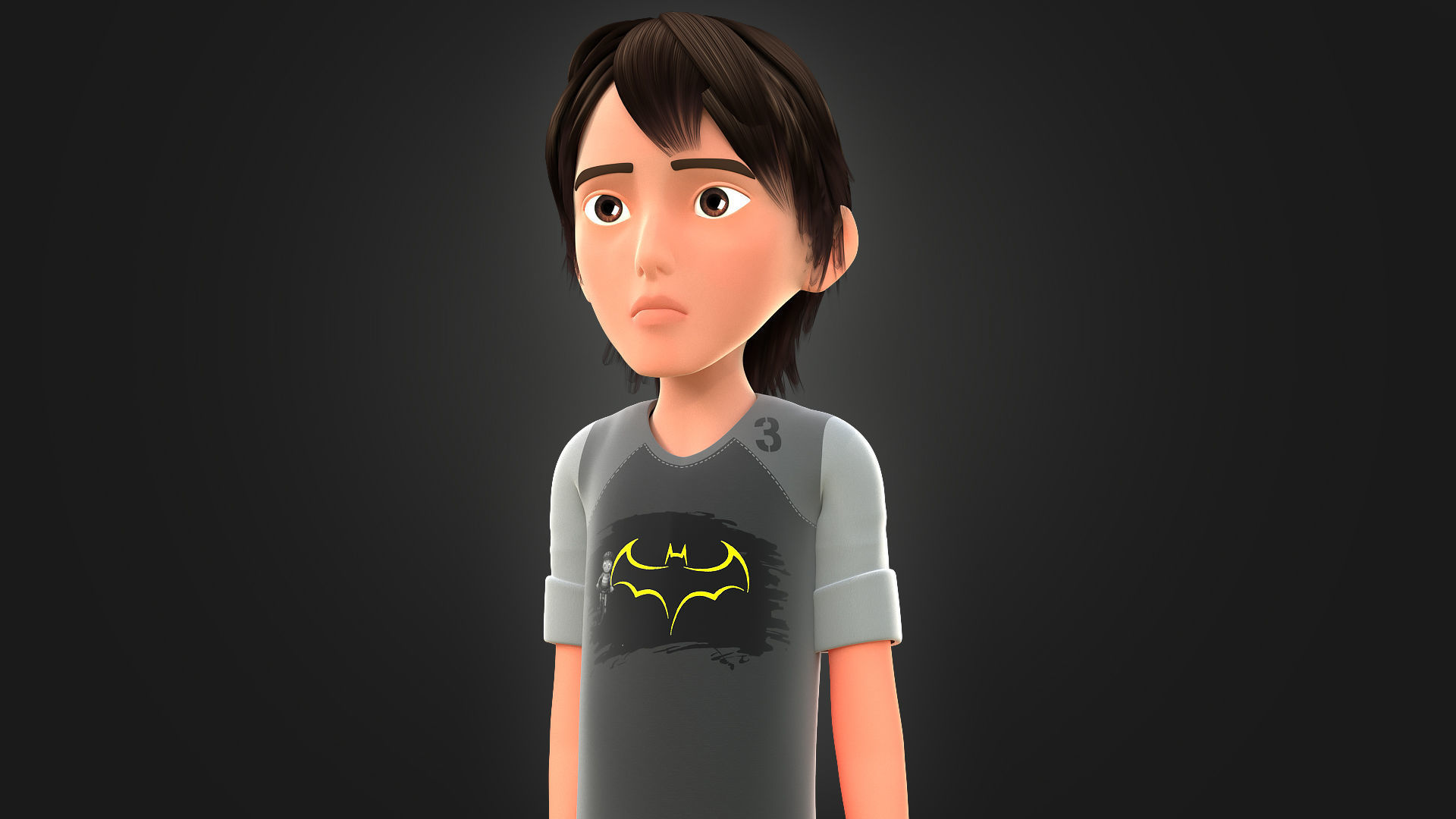 CARTOON BOY 3 - EXTRA FIGURANT 3D model_19