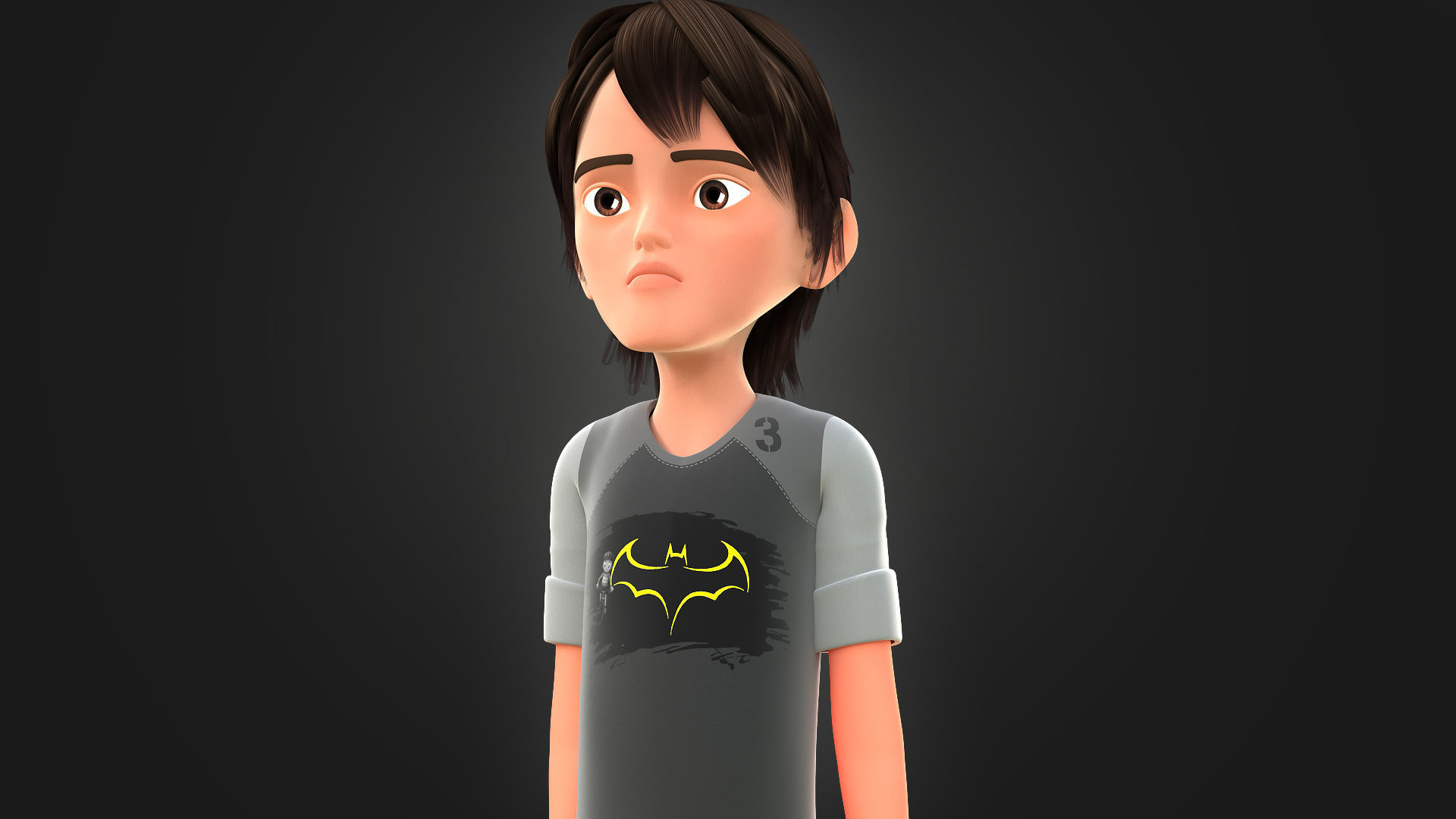 CARTOON BOY 3 - EXTRA FIGURANT 3D model_13