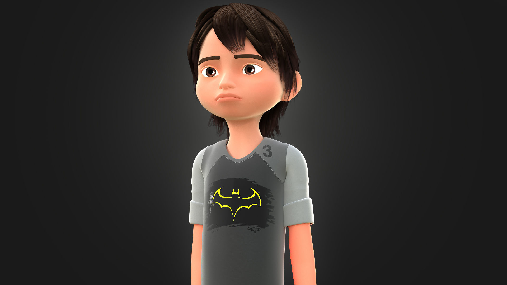 CARTOON BOY 3 - EXTRA FIGURANT 3D model_17