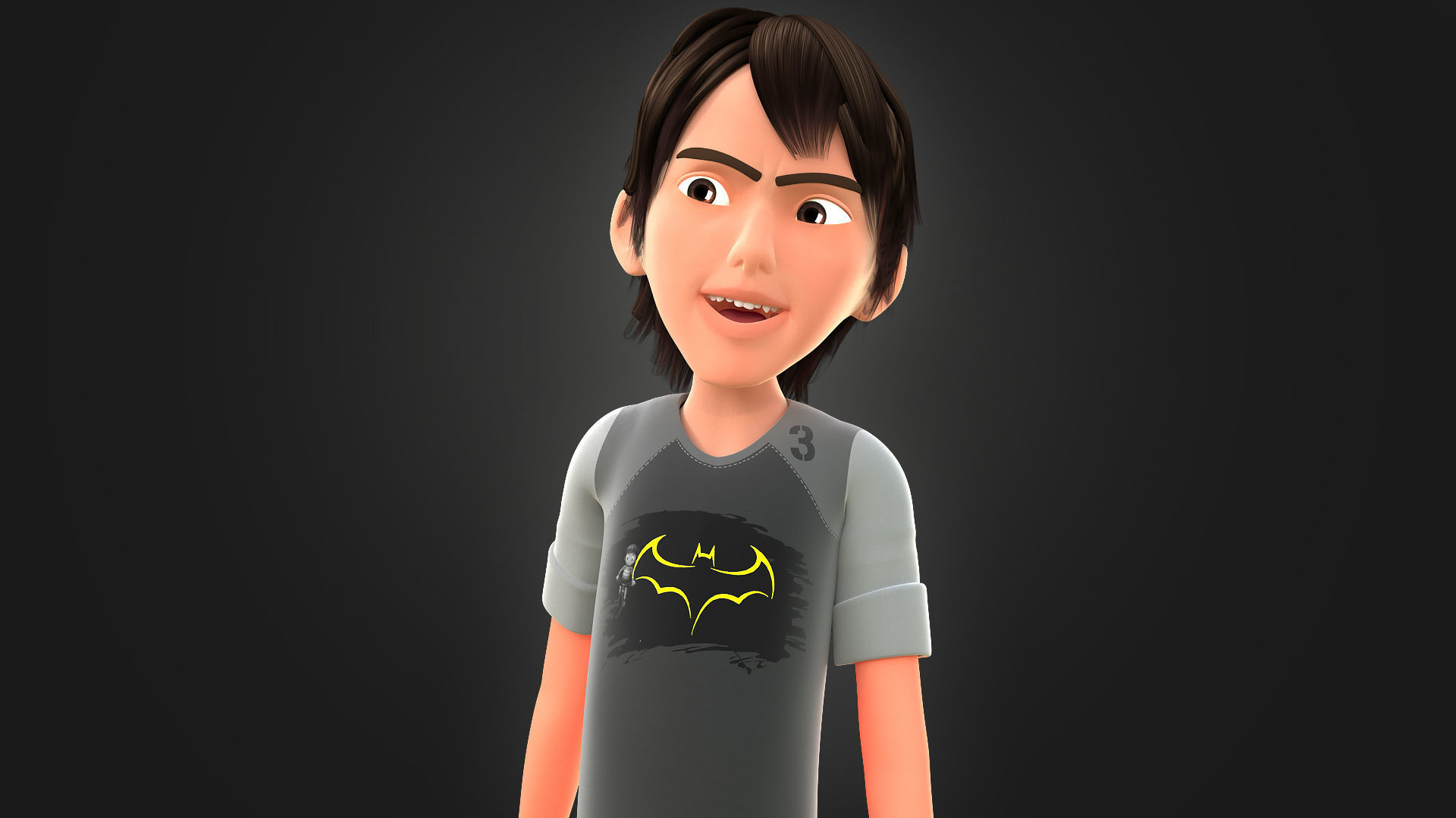 CARTOON BOY 3 - EXTRA FIGURANT 3D model_20