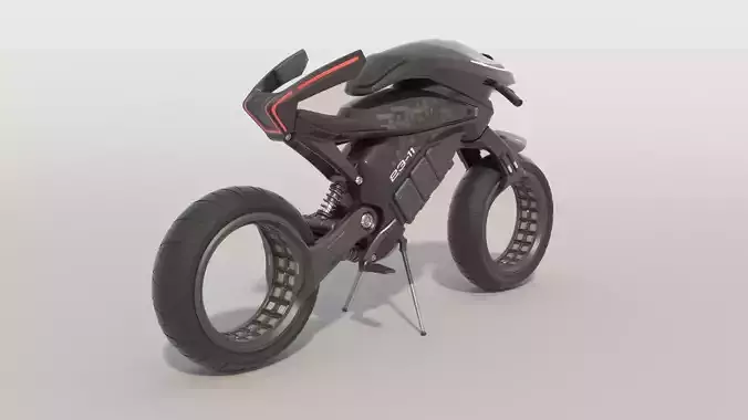 Motorcycle futuristic 3D model