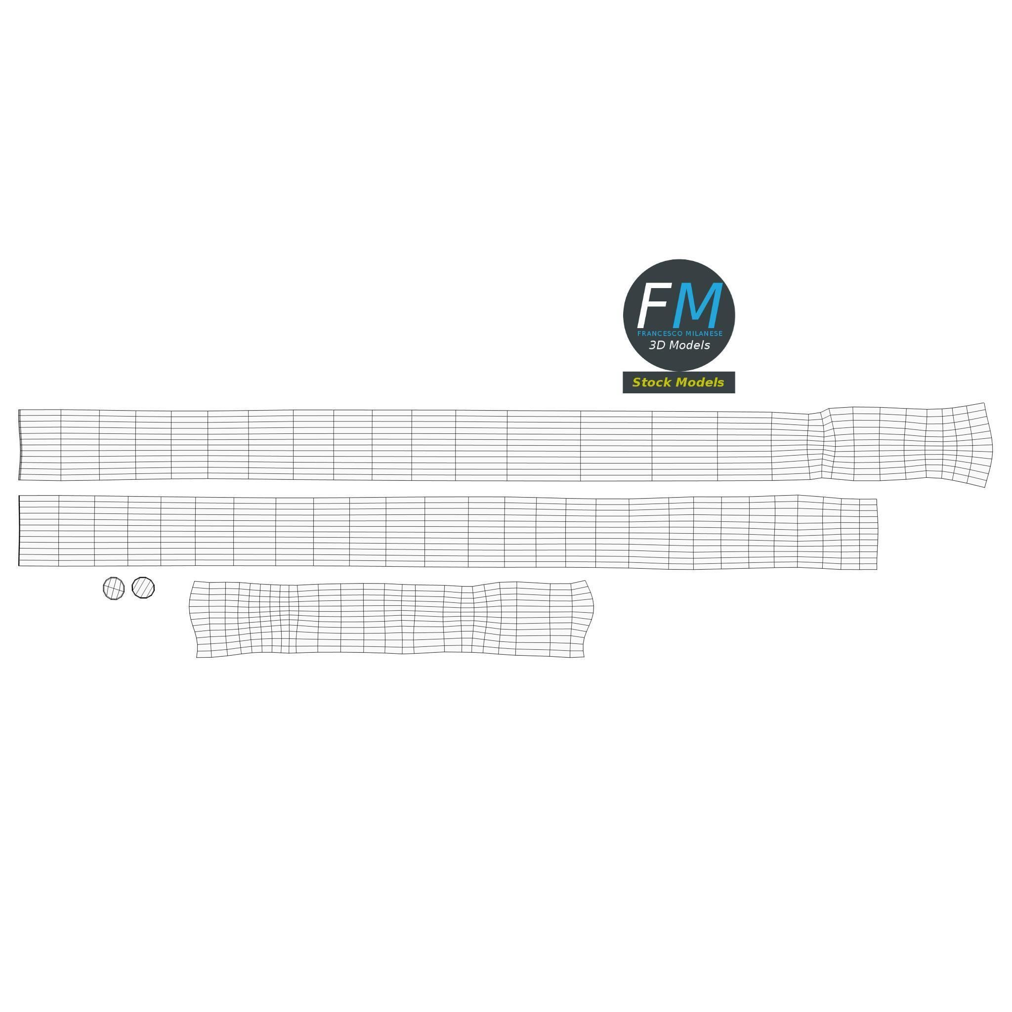 Jute sack 3D model_12