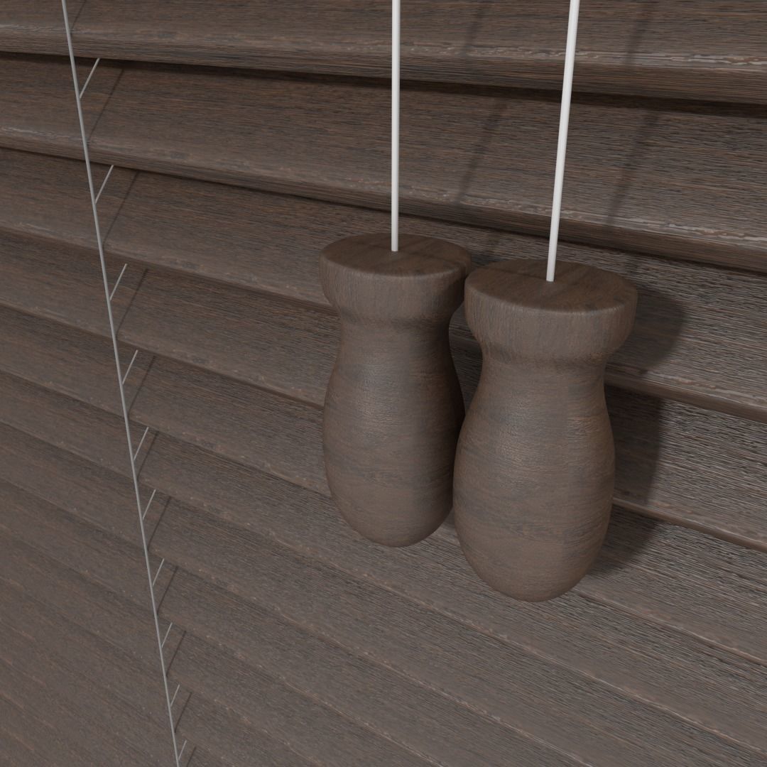 Wooden Blinds 3D model_2