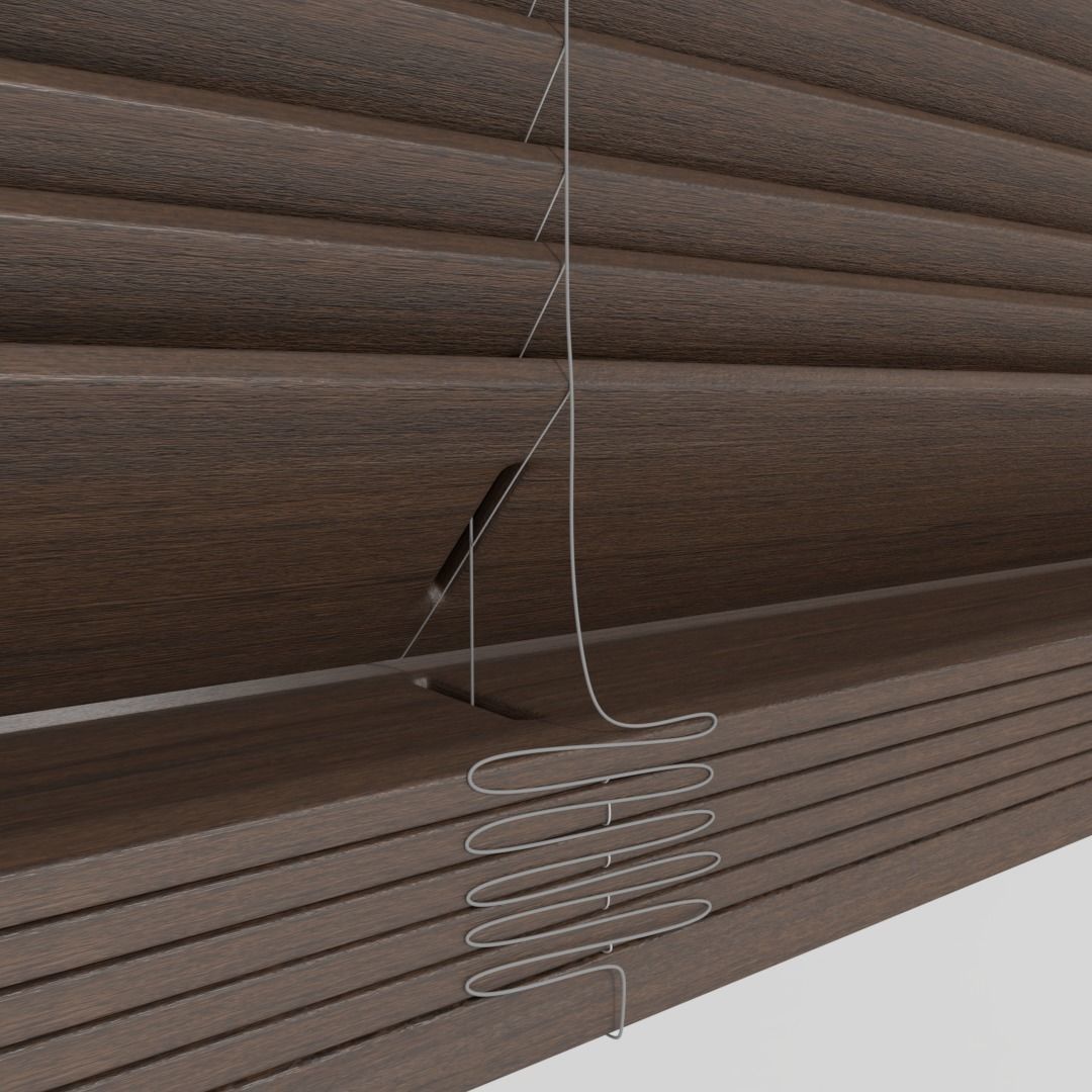 Wooden Blinds 3D model_9