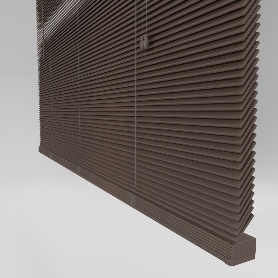 Wooden Blinds 3D model_1