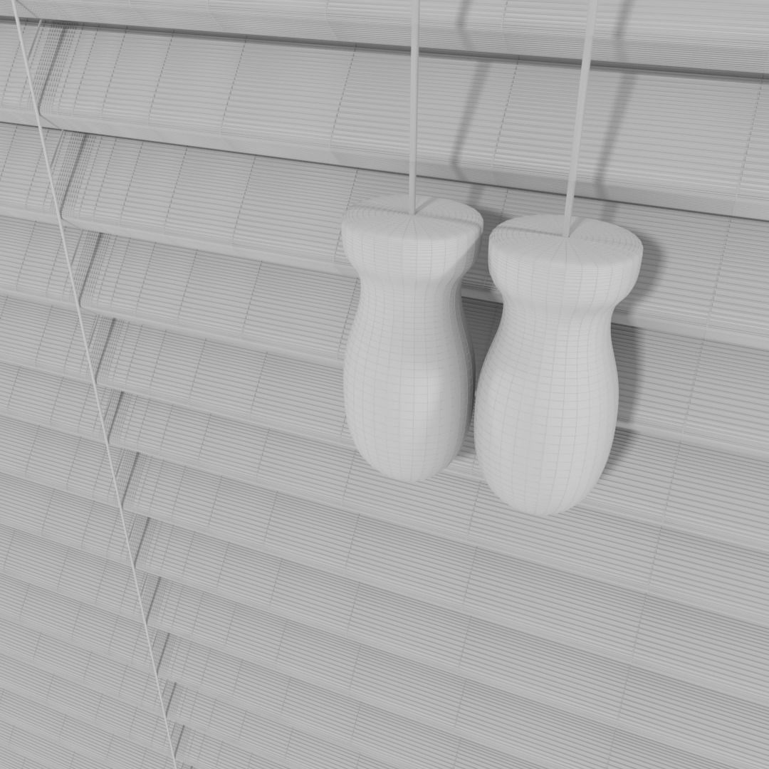 Wooden Blinds 3D model_15