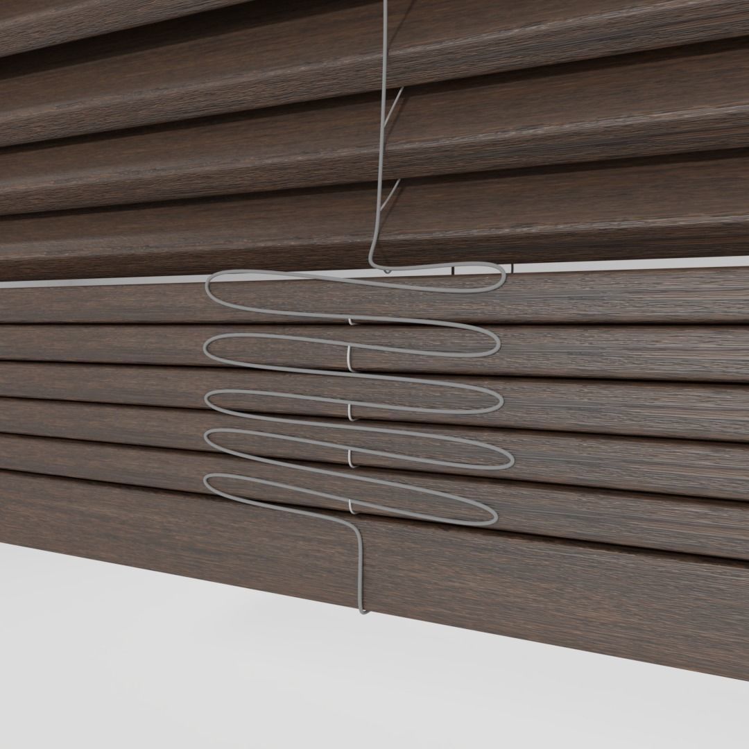 Wooden Blinds 3D model_3