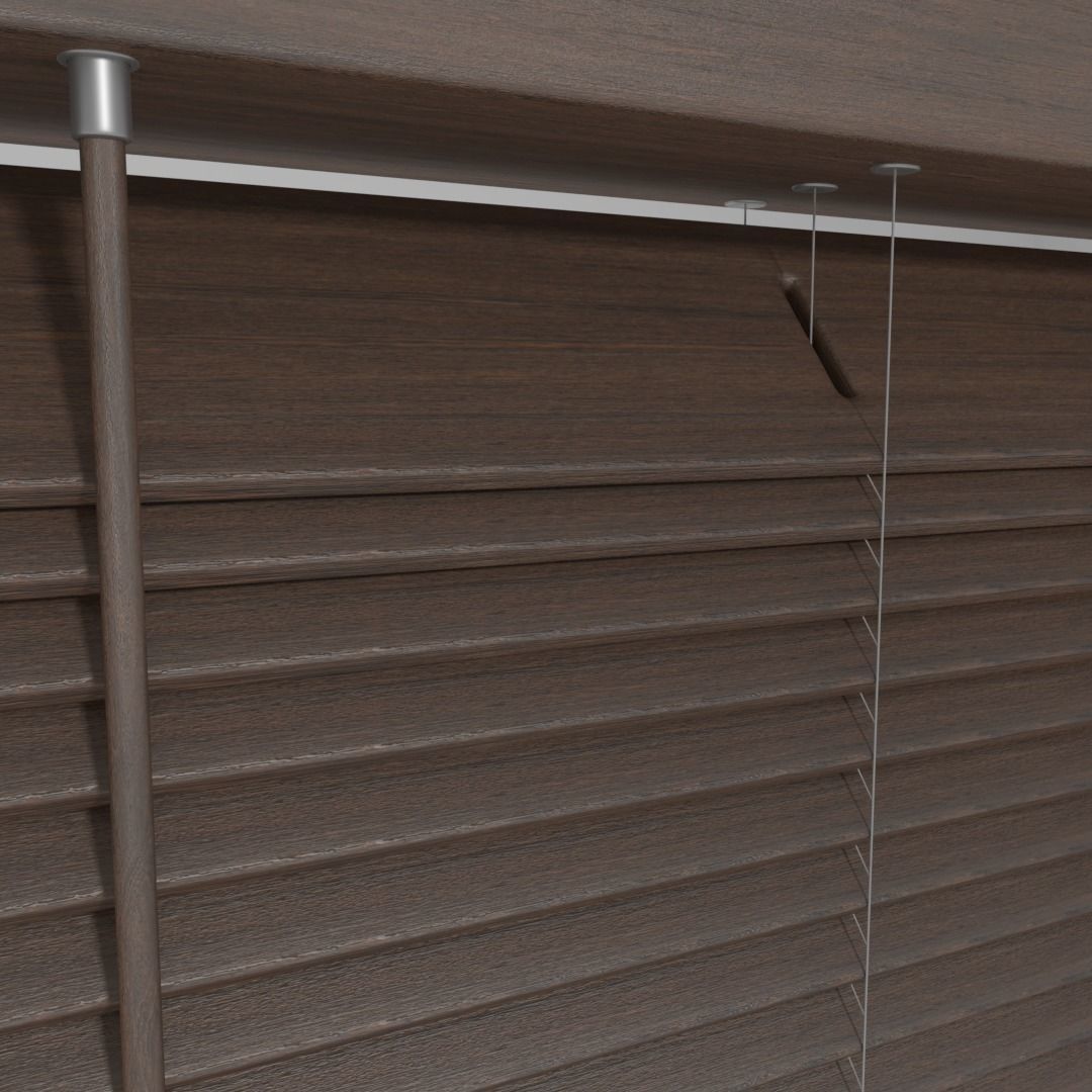 Wooden Blinds 3D model_4