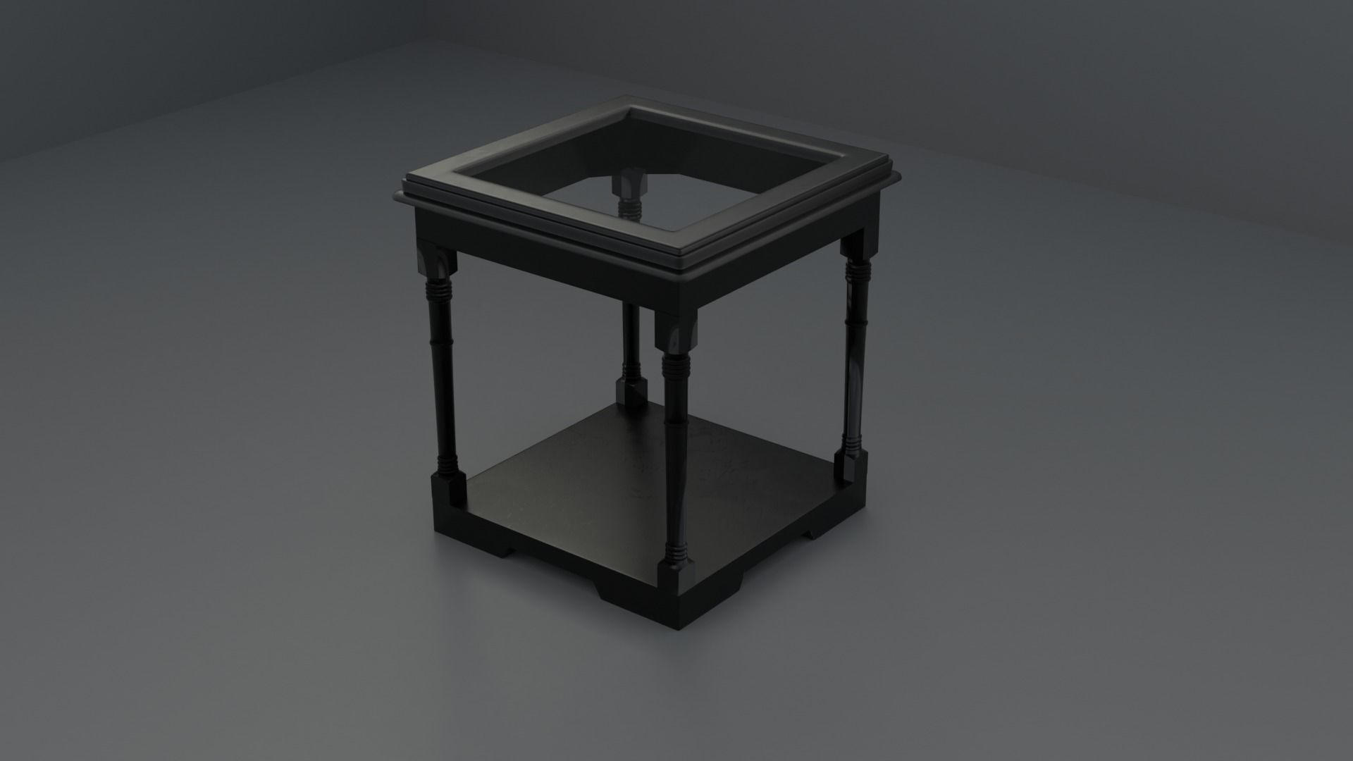 Wood Table 3D model_4