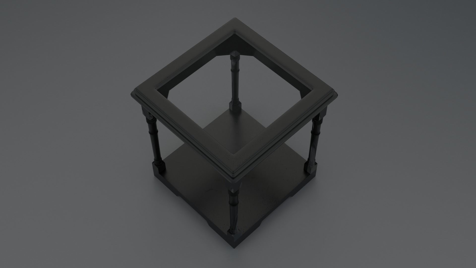 Wood Table 3D model_3