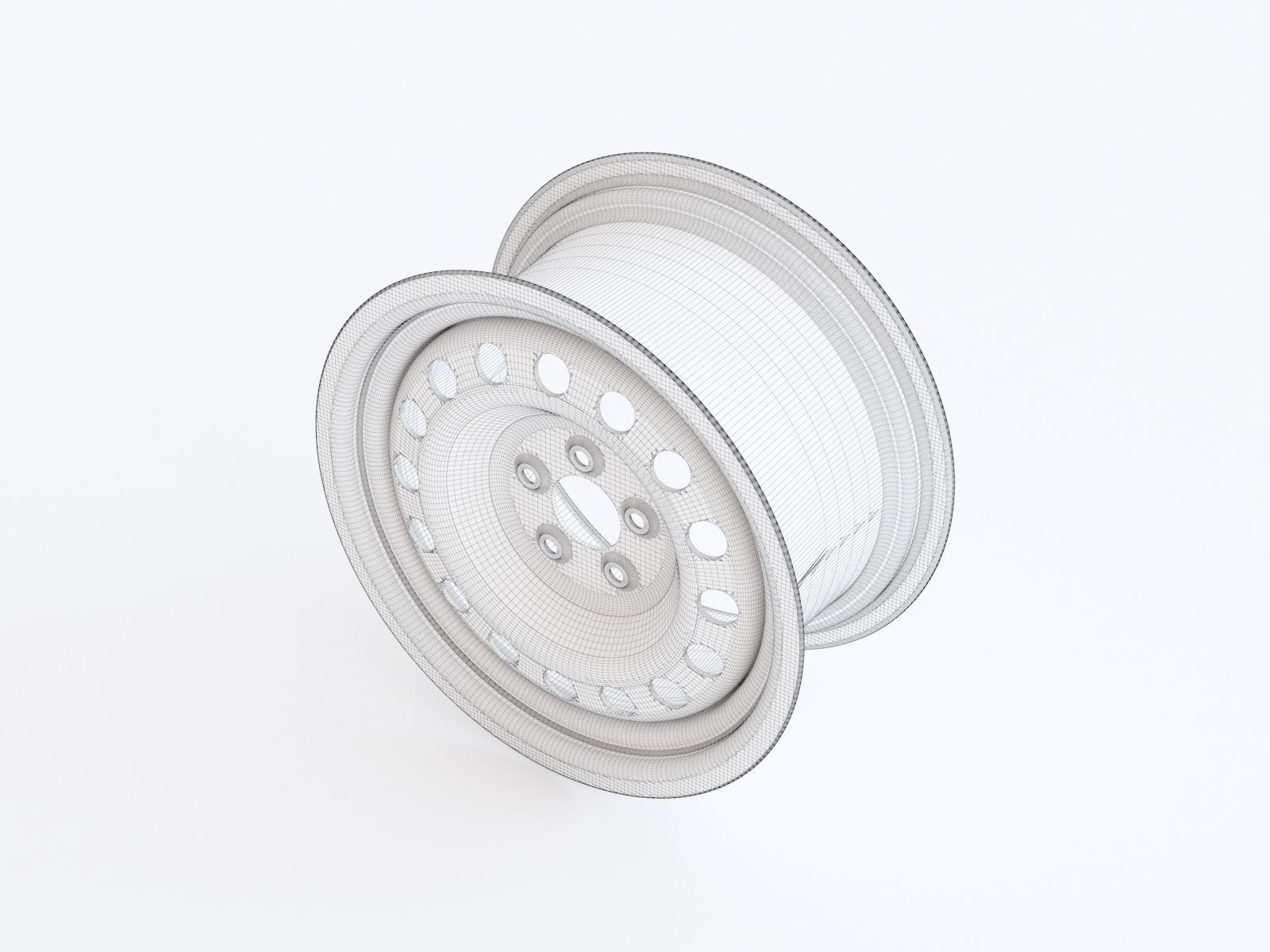 Steel rim 03 3D model_1