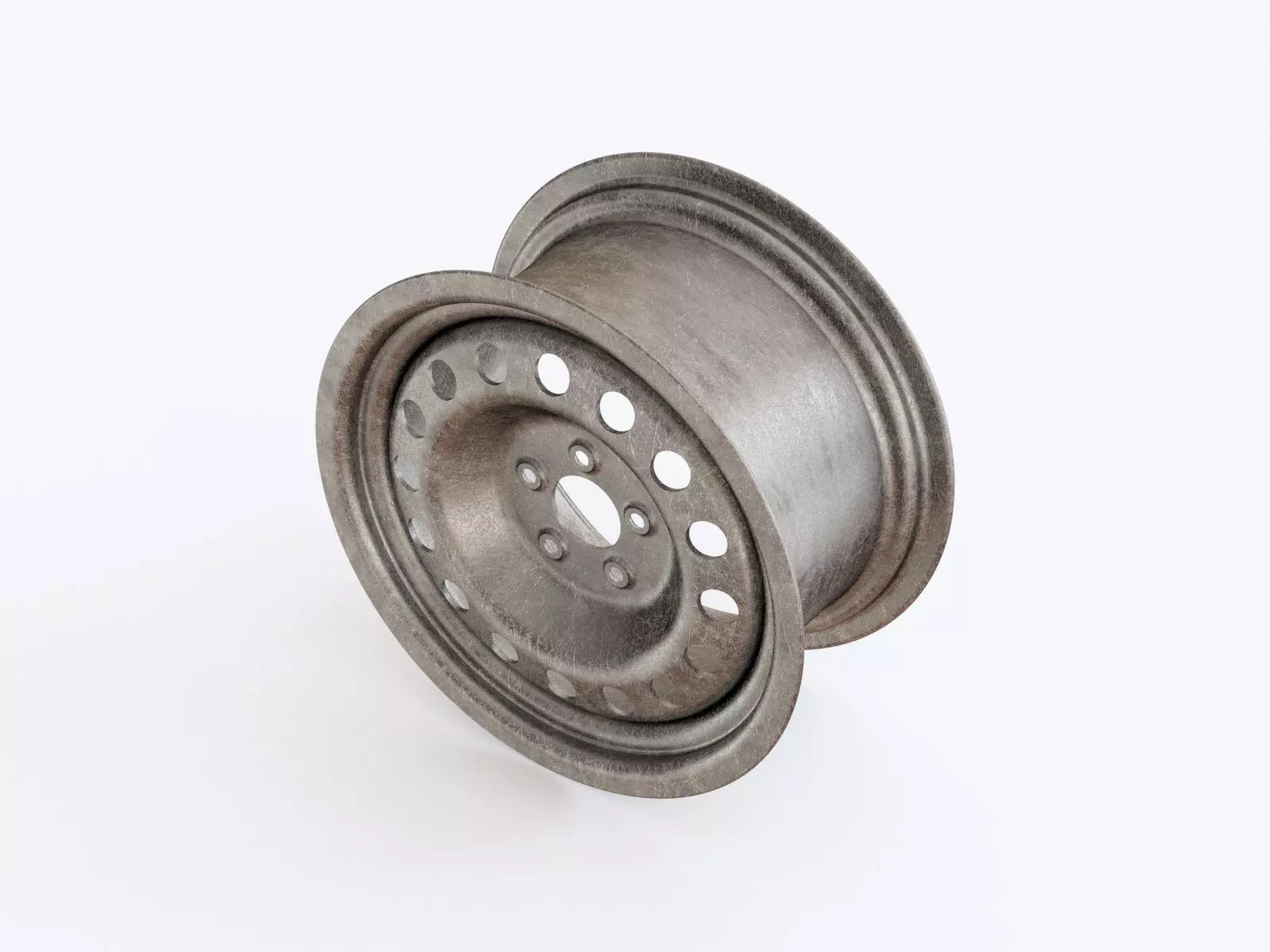 Steel rim 03 3D model_0