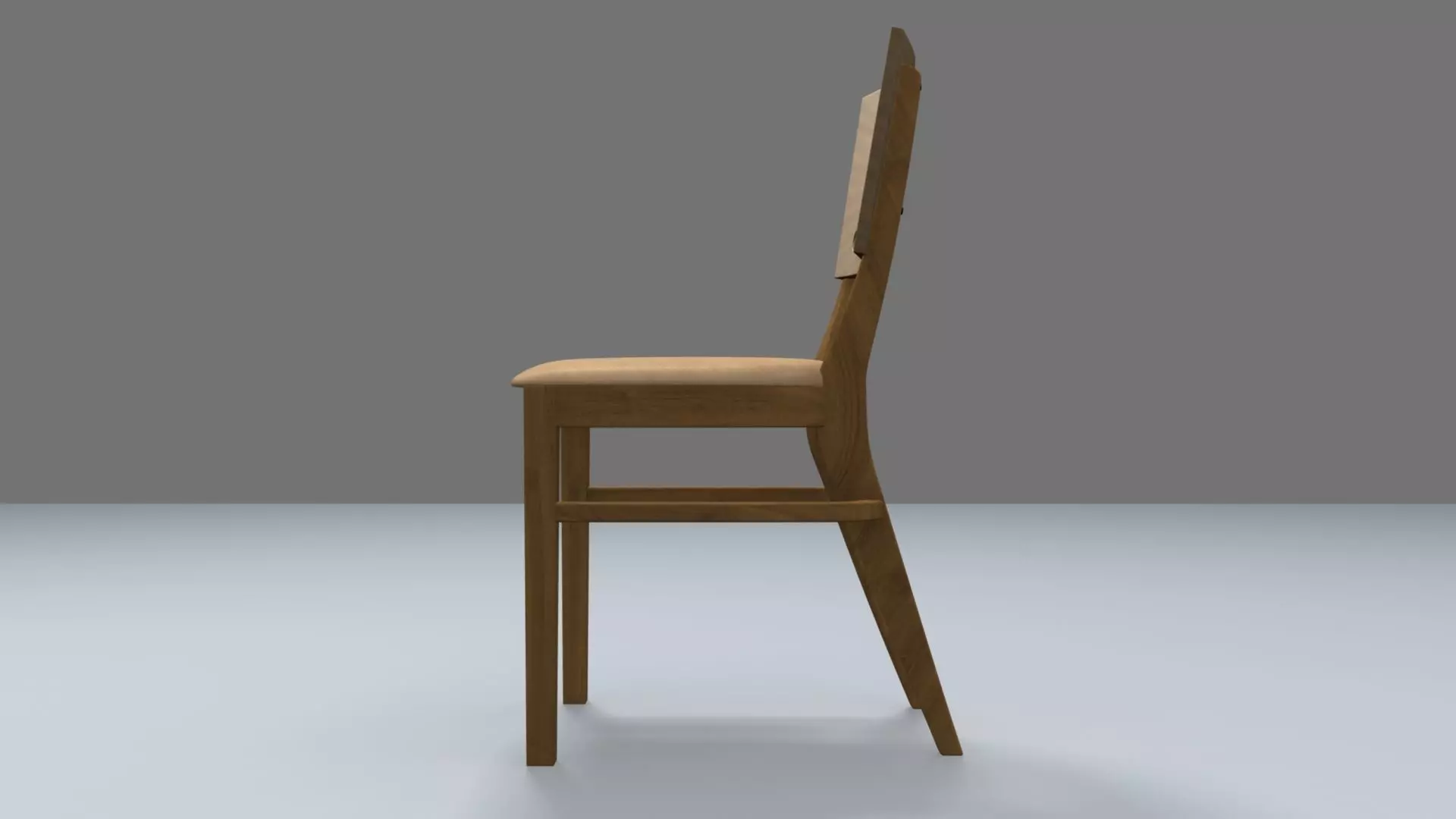 Chair wooden 3D model