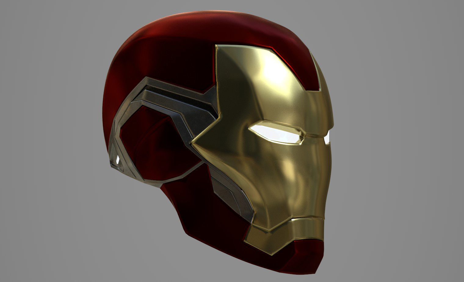 Ironman mk85 helmet 3D print model_4