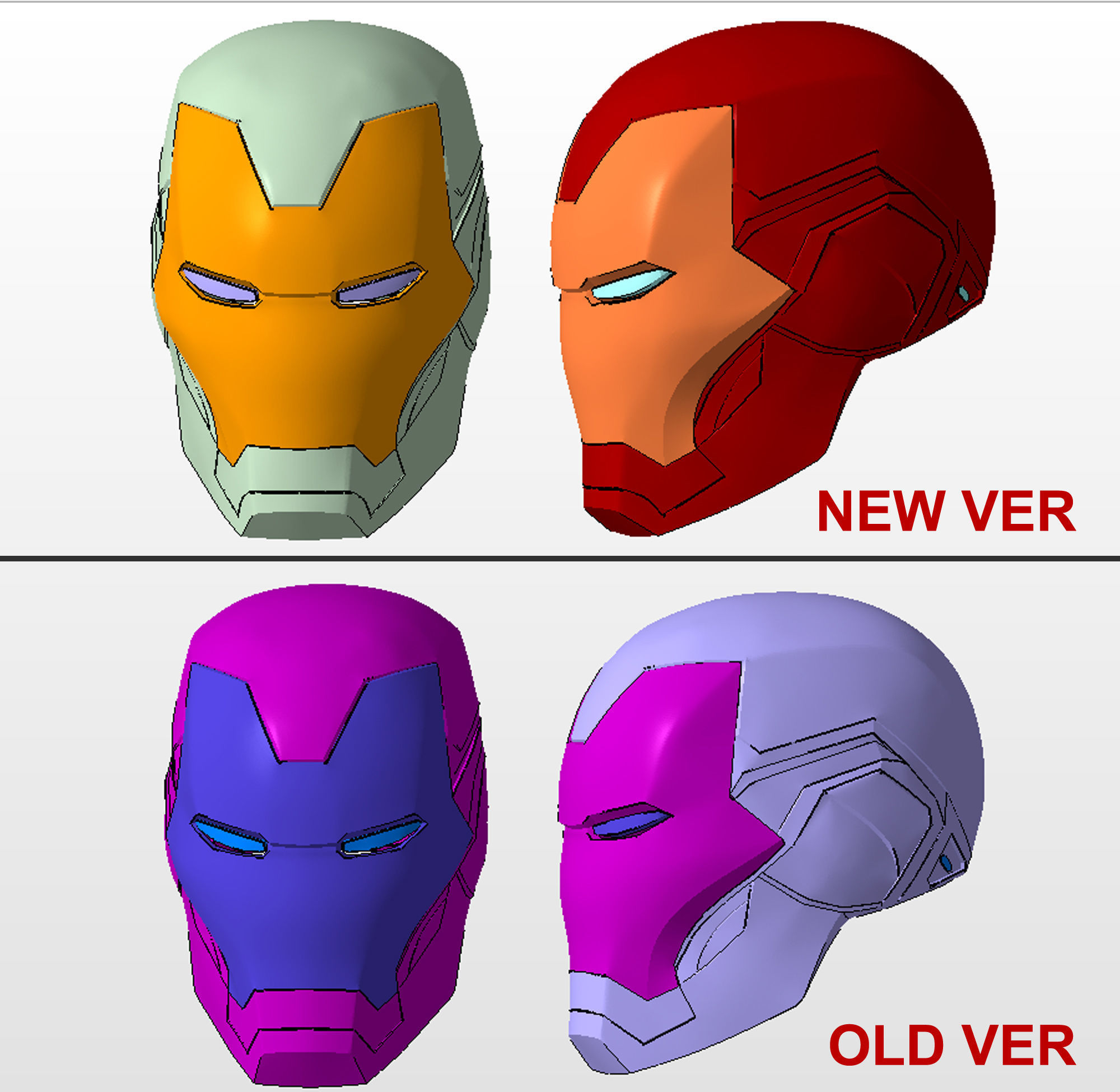 Ironman mk85 helmet 3D print model_1