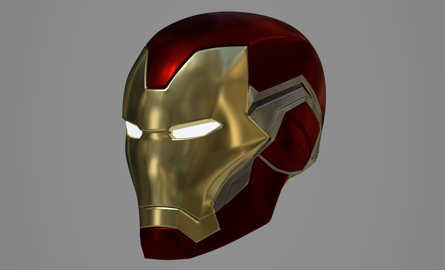 Ironman mk85 helmet 3D print model_3