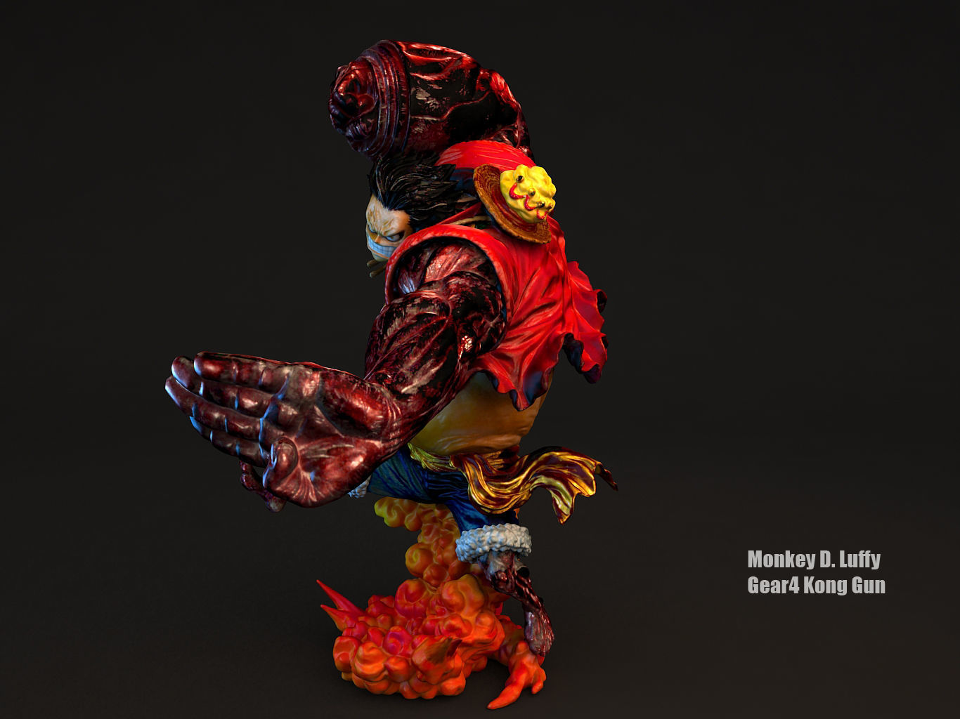 LUFFY GEAR4 KONGGUN 3D model_13