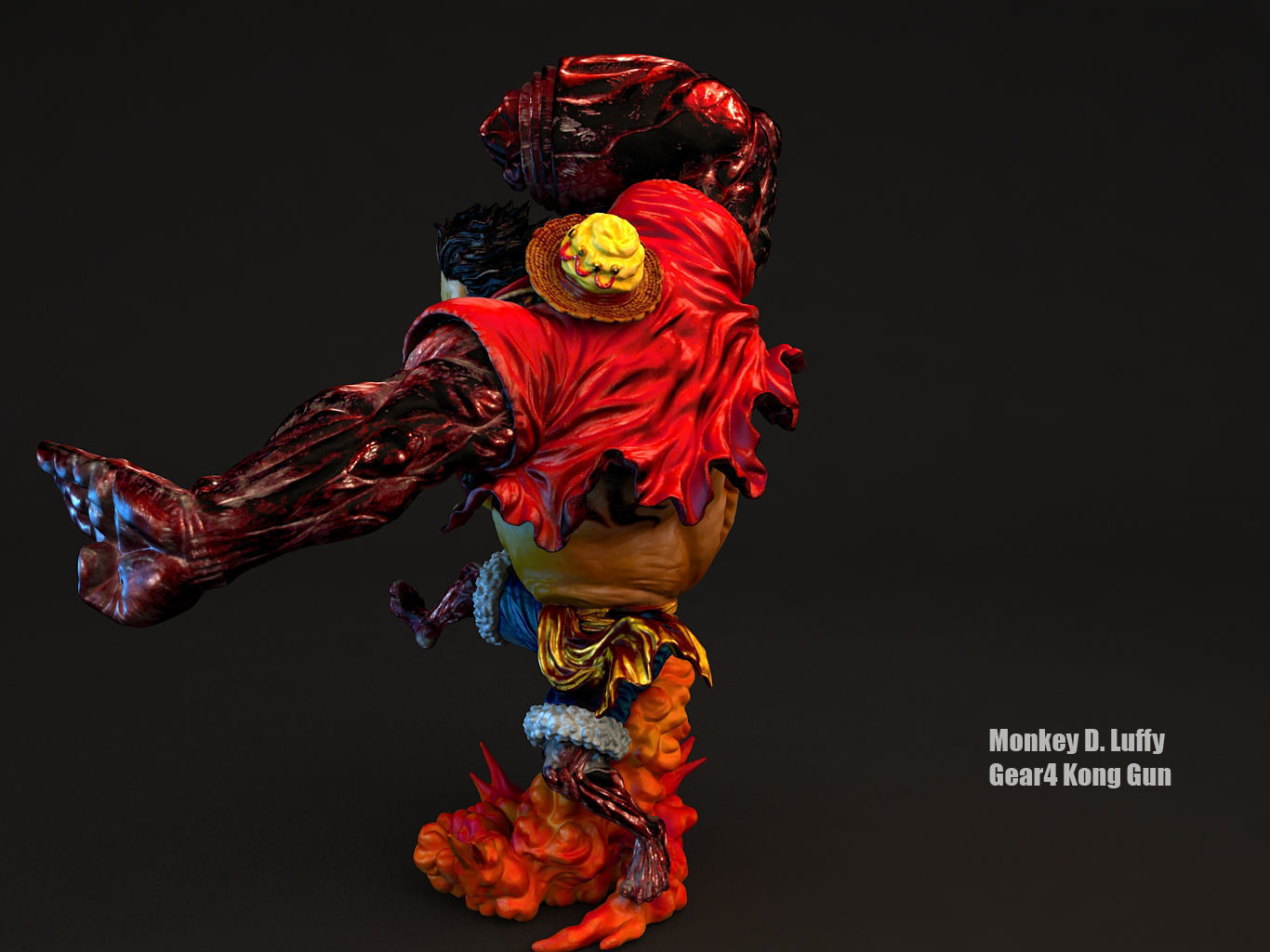 LUFFY GEAR4 KONGGUN 3D model_14