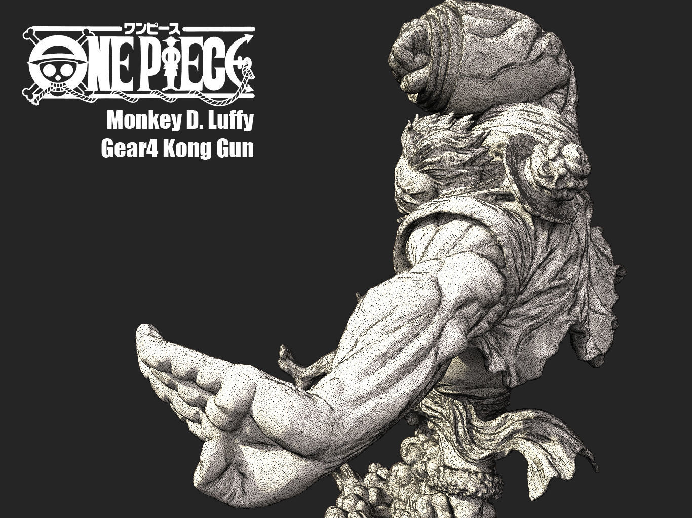 LUFFY GEAR4 KONGGUN 3D model_5