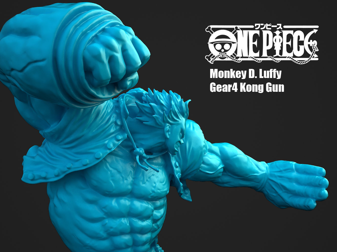LUFFY GEAR4 KONGGUN 3D model_7