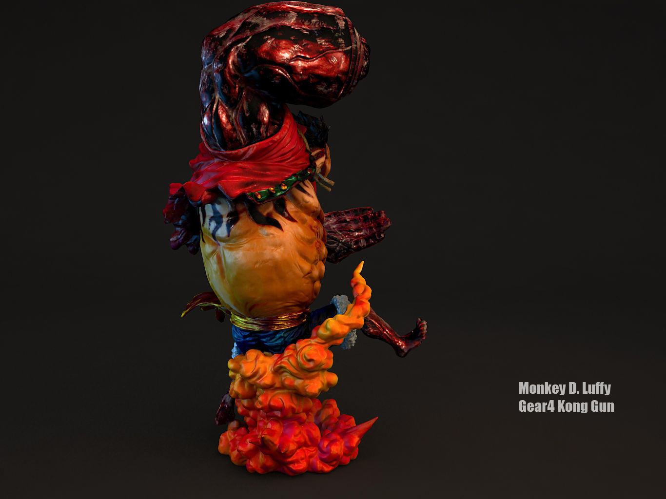 LUFFY GEAR4 KONGGUN 3D model_17