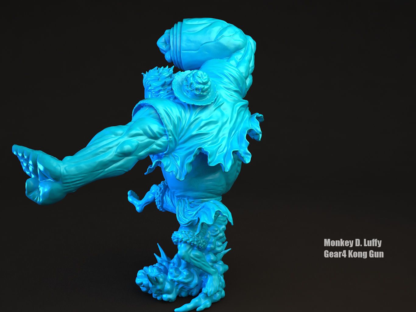 LUFFY GEAR4 KONGGUN 3D model_23