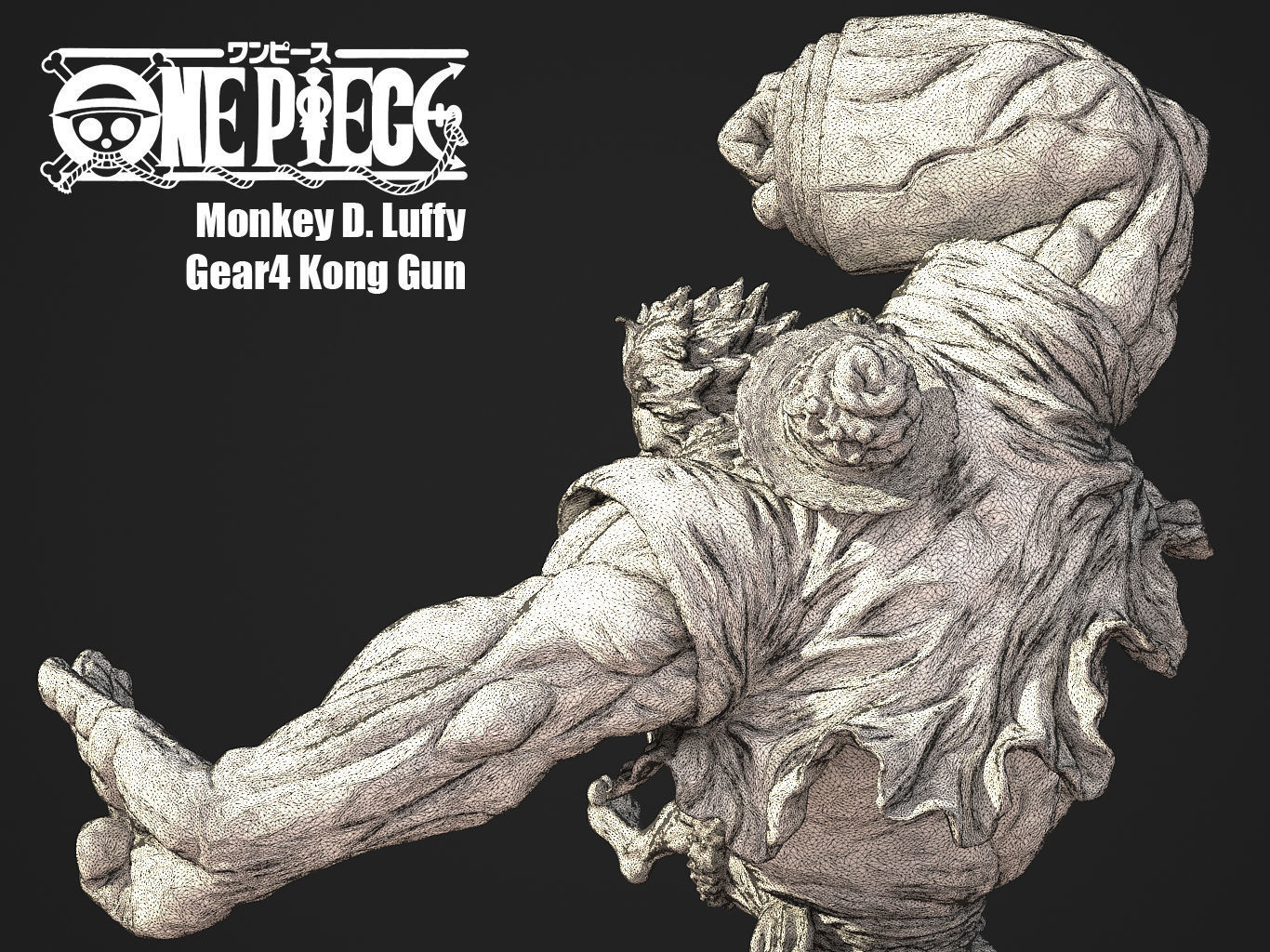 LUFFY GEAR4 KONGGUN 3D model_11