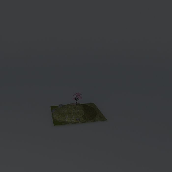 Japanese Cherry Prunus serrulata 3D model_2