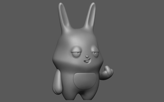 Bad rabbit 3D print model