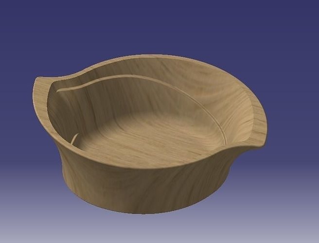 wave oval small dish best for printing and producing 3D print model