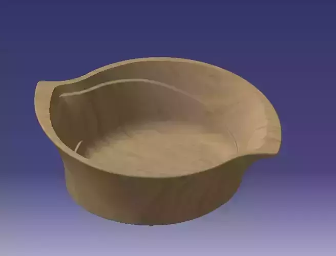 wave oval small dish best for printing and producing