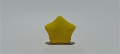 Rundes Stern Modell Low-poly 3D model_6