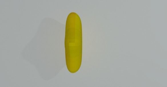 Rundes Stern Modell Low-poly 3D model_4