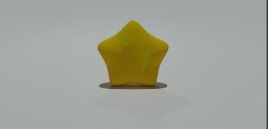 Rundes Stern Modell Low-poly 3D model_7