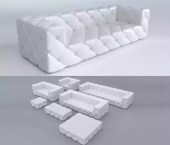 Sofa set 1 3D model